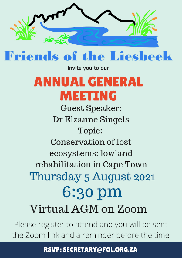 Liesbeek's tweet photo. Friends of the Liesbeek AGM 2021 - https://t.co/6SojXGYSAl https://t.co/jdqKq9jWSd