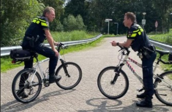 Een bijzondere gast in Nieuwland vandaag