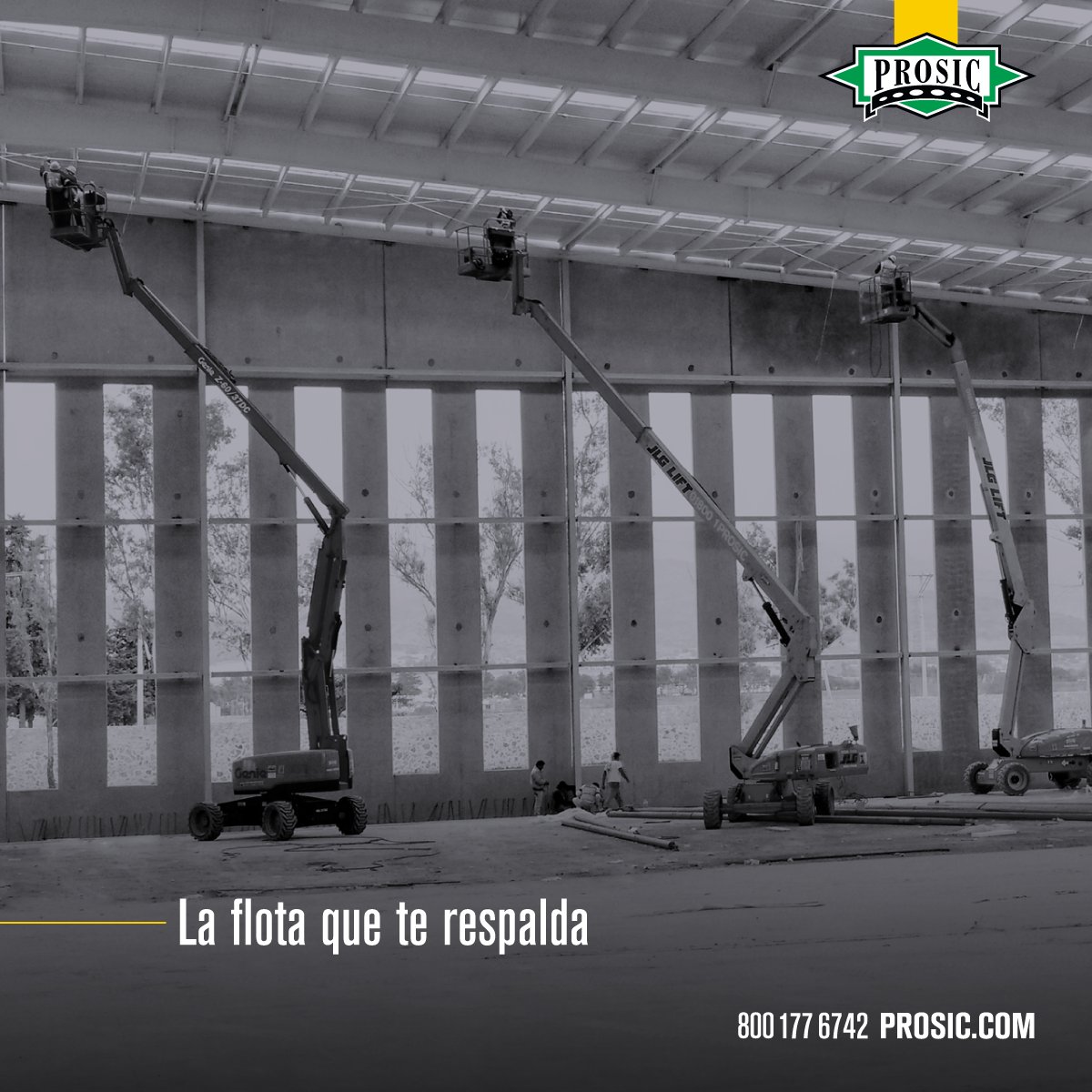 prosicmexico's tweet photo. Jugamos en equipo junto a ti y tus proyectos, nuestra flota es tu flota 👊
#PROSIC #Plataformasdeelevación #ElevandoaMéxico https://t.co/HXhGST6Ey7