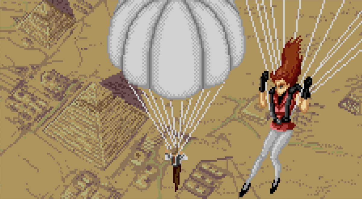 drgd_retro's tweet photo. Having made our way to Egypt it was only right to share some more beautiful pixel art that we are blessed with between missions! #retrogaming #genesis #megadrive #rollingthunder2 https://t.co/T1koktHqem
