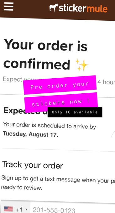 Stickers are ordered ! Get yours now for only 10$🥰 only 10 available! https://t.co/iXrQTKZbd8<a href="/tag/blacklivesmatter"class="tags"><span>#blacklivesmatter</span></a><a href="/tag/nojusticenopeace"class="tags"><span>#nojusticenopeace</span></a><a href="/tag/noracism"class="tags"><span>#noracism</span></a>