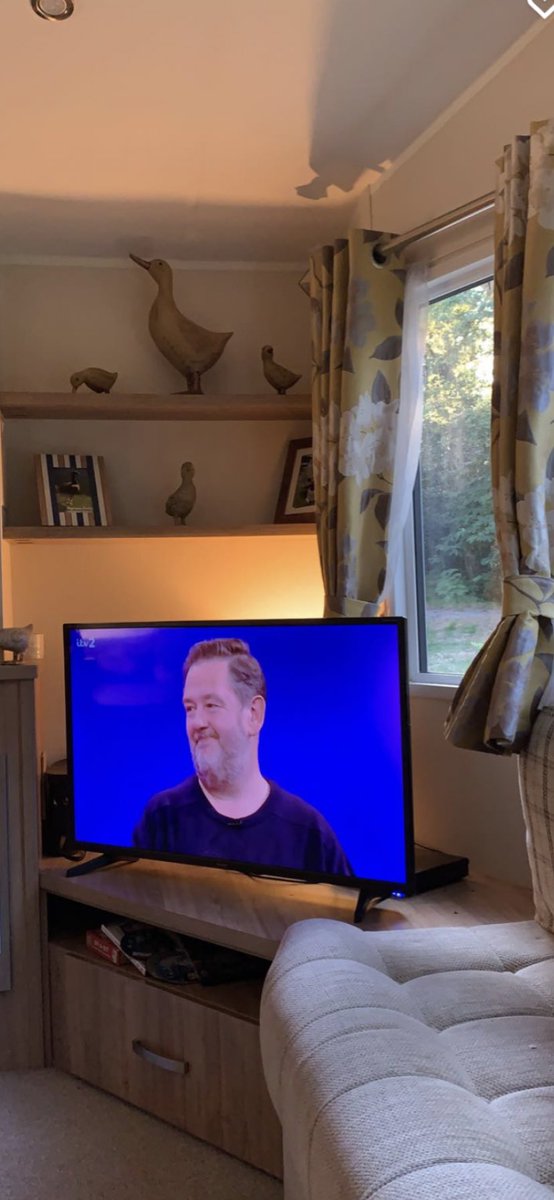 TeamLILY1's tweet photo. @JohnnyVegasReal at our caravan watching you on @Catchphrase. My 16 year old daughter watches Benidorm all the time and was so excited to see your out of character. Oh and she said you look fab ! https://t.co/69B1dDO00A