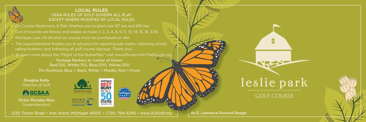 A2Parks's tweet photo. We're proud of the work we've done at @leslieparkgolf and @huronhillsgolf to save and cultivate the Monarch butterfly population. To learn more visit https://t.co/1glh42CnAq @A2GOV #a2golf https://t.co/pSHOyfJLEy