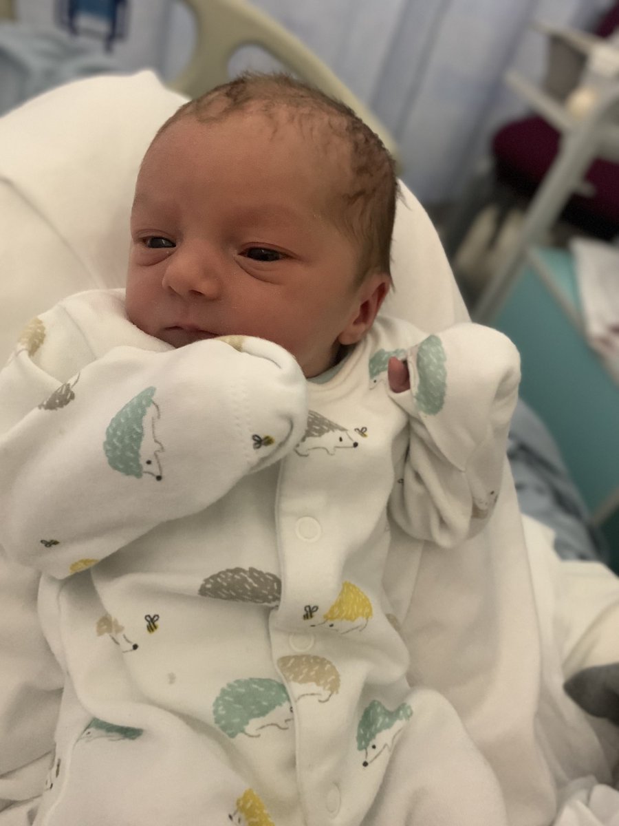 EdCunynghame's tweet photo. Delighted to present Baby Winnie…. Arrived a little earlier than expected at 5lbs, but in great health and eagerly awaiting her passport so we can get her on the plane to Kenya! 

Little Rufus is chuffed with his new baby sister. 

Amazing care by NHS 🌈 Thank you. https://t.co/PbkChjgMu7