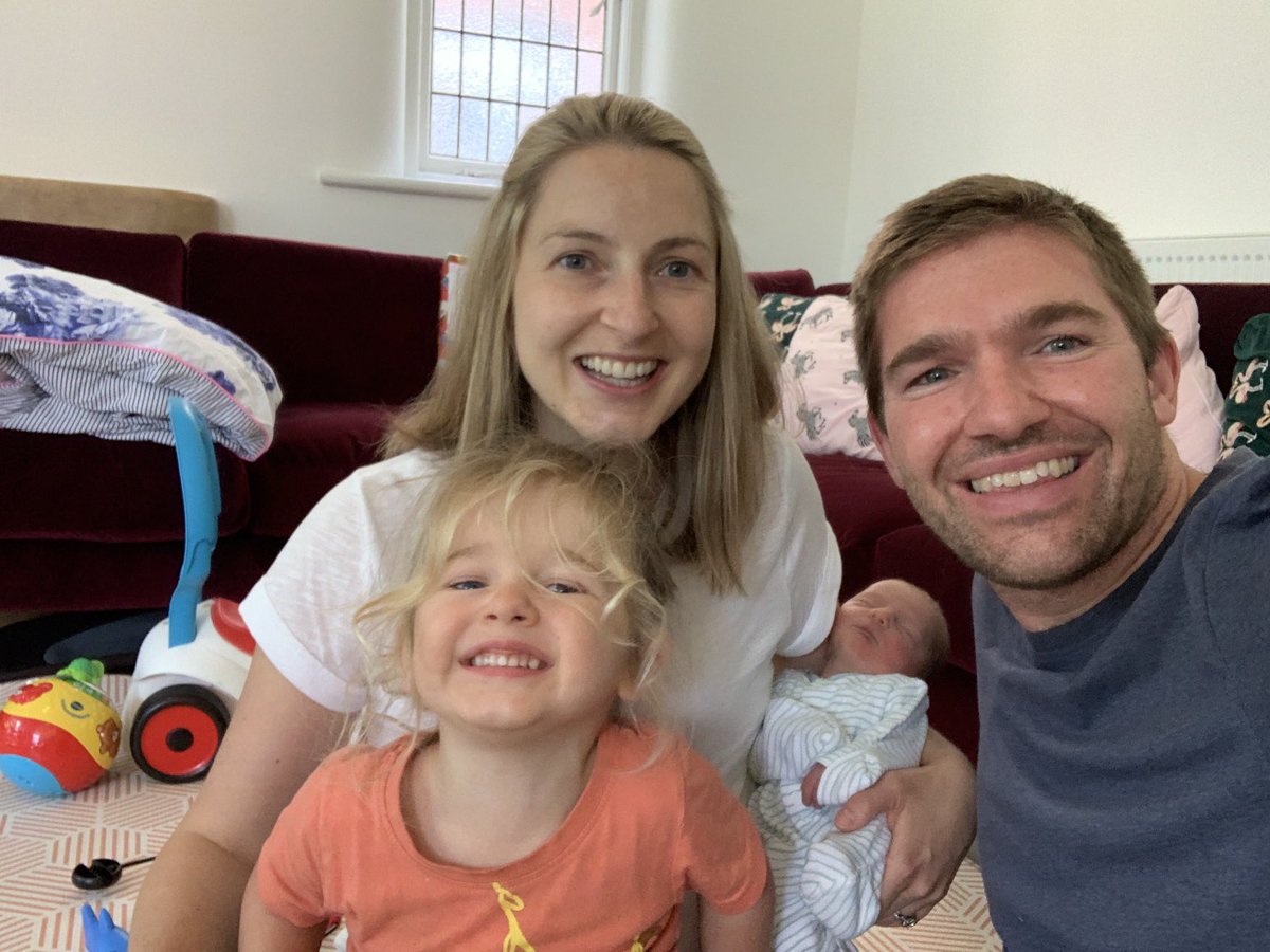EdCunynghame's tweet photo. Delighted to present Baby Winnie…. Arrived a little earlier than expected at 5lbs, but in great health and eagerly awaiting her passport so we can get her on the plane to Kenya! 

Little Rufus is chuffed with his new baby sister. 

Amazing care by NHS 🌈 Thank you. https://t.co/PbkChjgMu7