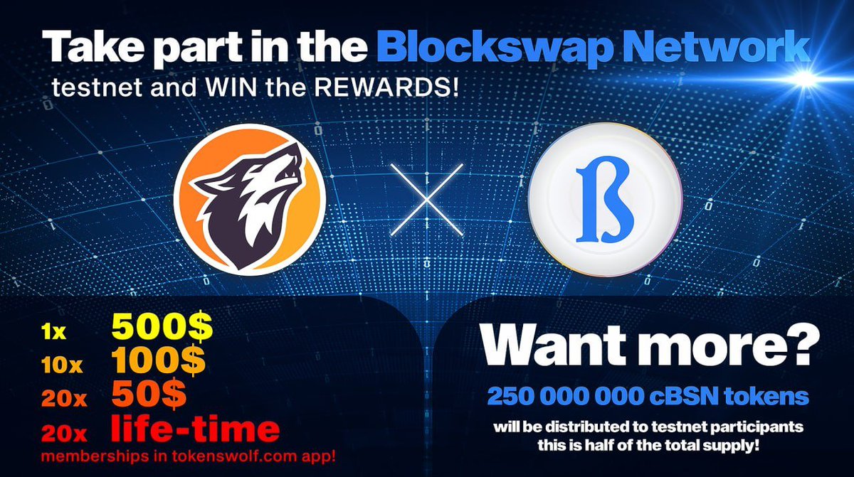 CryptoTownEU's tweet photo. 🚀 Airdrop: Blockswap | Tokenswolf
💰 Value: $ 2500
🗞 News: Blockswap
📅 End Date: 15 August, 2021
🏦 Distribution Date: 15 August, 2021

Talk with the Telegram Bot
https://t.co/OcN3kW4Pvb

#Airdrop #FreeAirdrop #AirdropCrypto #CryptoTownEU https://t.co/AznBQD95ZR