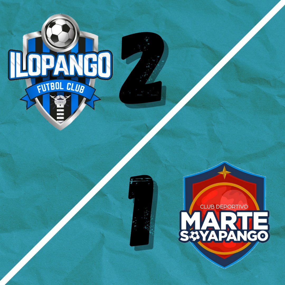 IlopangoFC's tweet photo. Este es resultado del amistoso contra C.D. Marte Soyapango, #ilopangofútbolclub gana 2 a 1, felicitaciones muchachos ⚽⚽👏🏽💪🏽 #SegundaDivisión https://t.co/c1ObMzUKgV