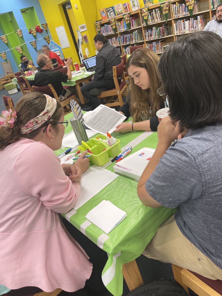 MathReymundo's tweet photo. EISD music and art teachers collaborating to determine how we can integrate math into their lessons. #eisdmath https://t.co/RHfy9T29Yr