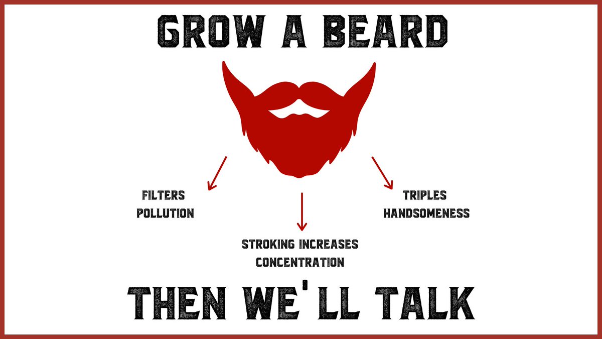 Tag your bearded bros!

#beardedbros
#beardbenefits