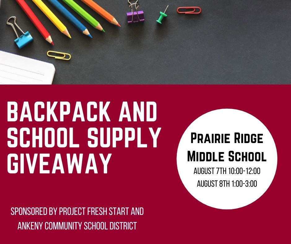 The Backpack and School Supply Giveaway is happening this weekend! ow.ly/88YT50FKvAC
