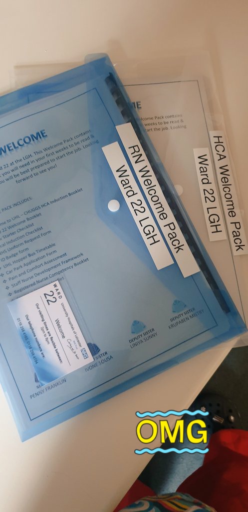 Our new 💥Welcome Pack💥 folders finally completed, a small token to help our valued new HCAs and RNs in this exciting journey! We can't wait to start giving those out!! 👣🤜🤛.