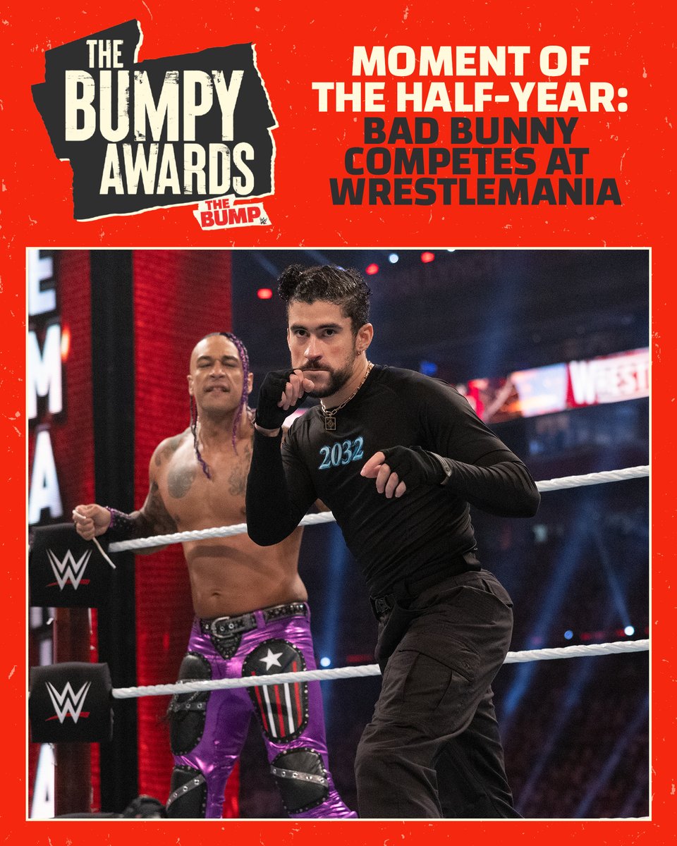 WWETheBump's tweet photo. Congratulations @sanbenito on winning Moment of the Half-Year for your amazing @WrestleMania performance!
#BumpyAwards https://t.co/hQ1Q77vkDN