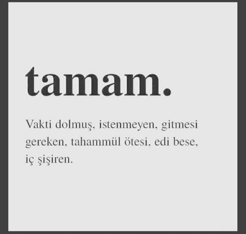 Vakit doldu #Tamam. Yallahhh
