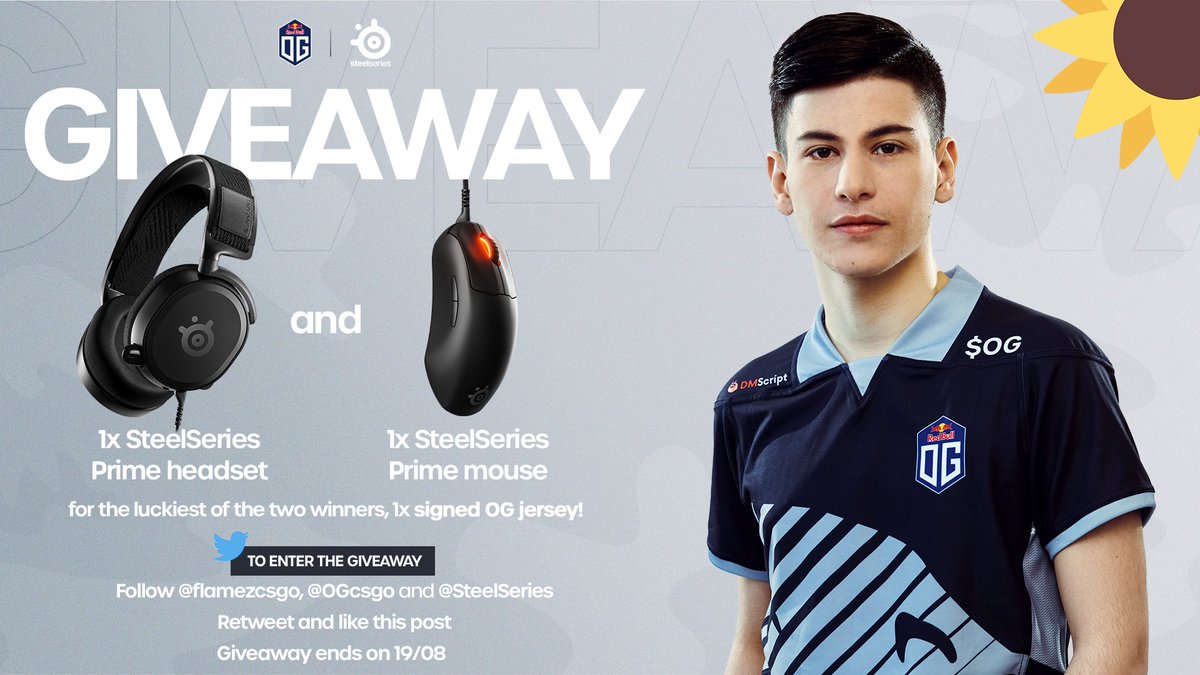 flameZcsgo's tweet image. Player break is almost over boys, I can't wait!

To celebrate #ESLProLeague coming up, I'm doing a giveaway with @OGcsgo &amp;amp; @Steelseries🥳

TWO winners will get a headset &amp;amp; mouse each!

To enter
✅Follow me
✅Follow @OGcsgo
✅Follow @SteelSeries
🔂RT &amp;amp; Like

📅Ends 19/08, GLHF!