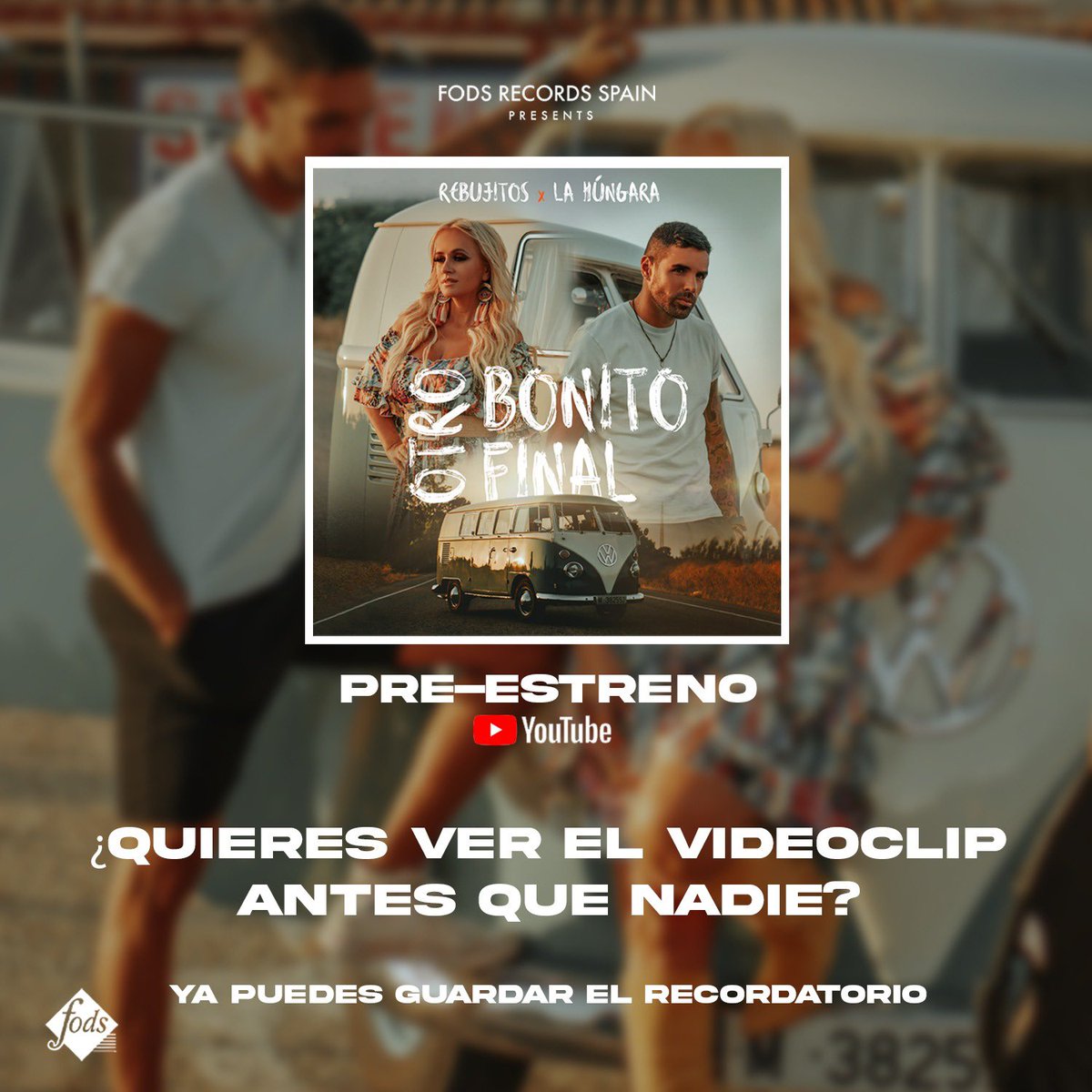 Ya disponible el PRE- ESTRENO del videoclip en YouTube! Ya sabes, mañana jueves a las 12:00 del medio día! 
Activa el recordatorio y sé el primero en verlo!

youtu.be/4FwGBB1kKSc