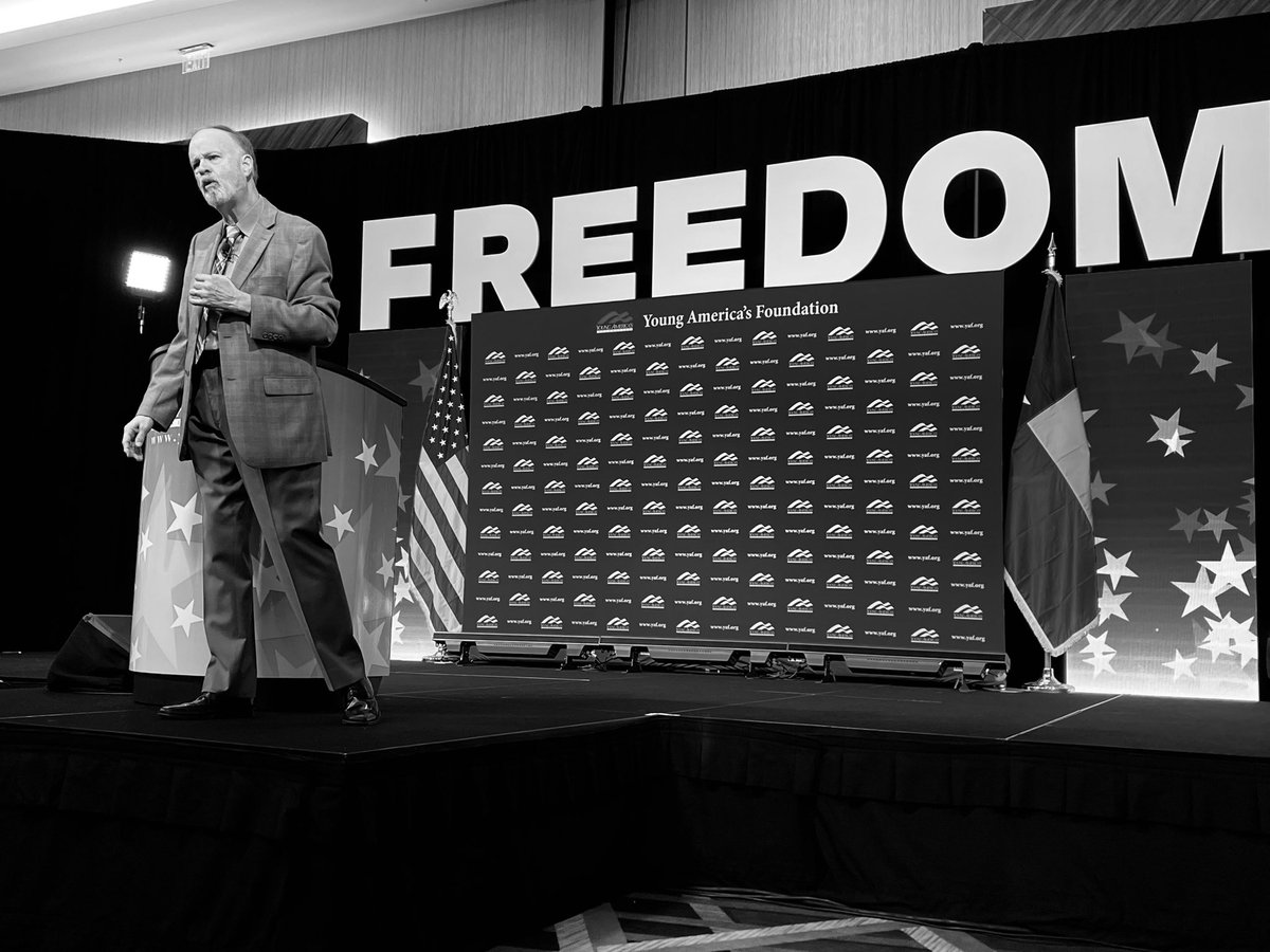 mr_flores45's tweet photo. So great to hear from  @BurtFolsom  at #YAFcon again.     Hearing the great story’s of blacks and whites working together to help fulfill the promises in the Declaration of Independence, is a great way to start the day.              #UpgradetoYAF @yaf https://t.co/fWjktNLvnU