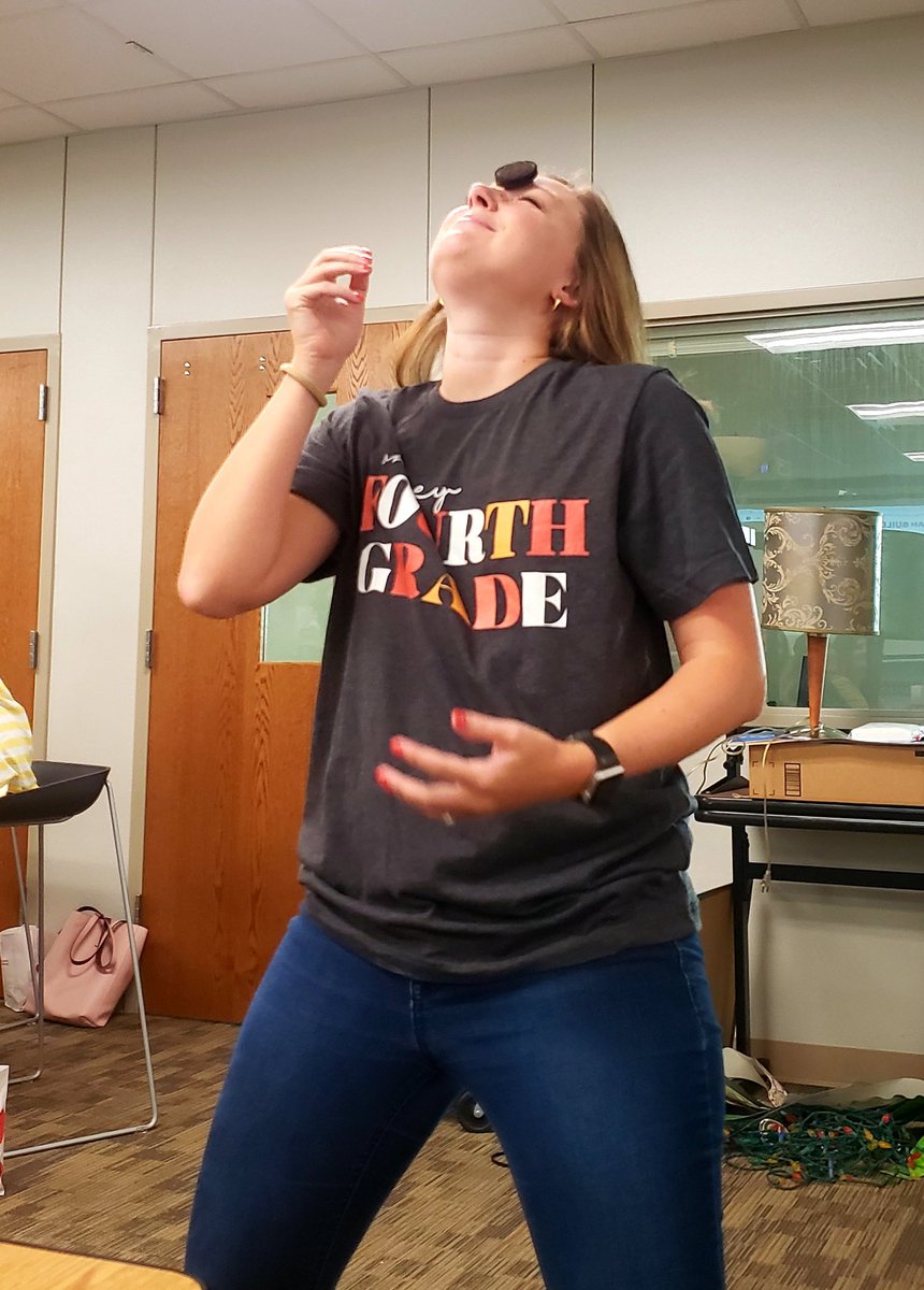 TeacherBaril's tweet photo. First day back. Face the cookie @MsShelton5  #Smithstrong #minutetowinit https://t.co/MuOe1w26dB