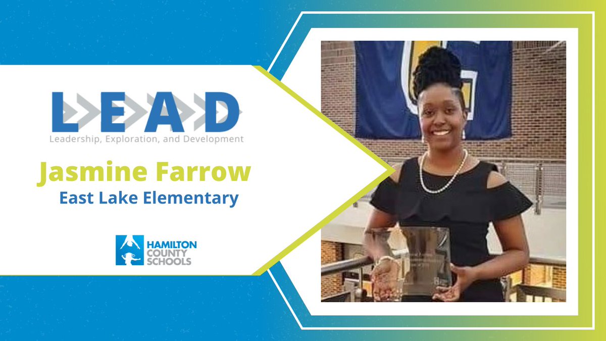hamcoschools's tweet photo. Congratulations Jasmine Farrow, principal at East Lake Elementary and LEAD Aspiring  Principal participant! Are you a current assistant principal, interested in valuable trainings to position you for future principal positions? Apply by August 9th via iCims. https://t.co/tI8xnGFiOu