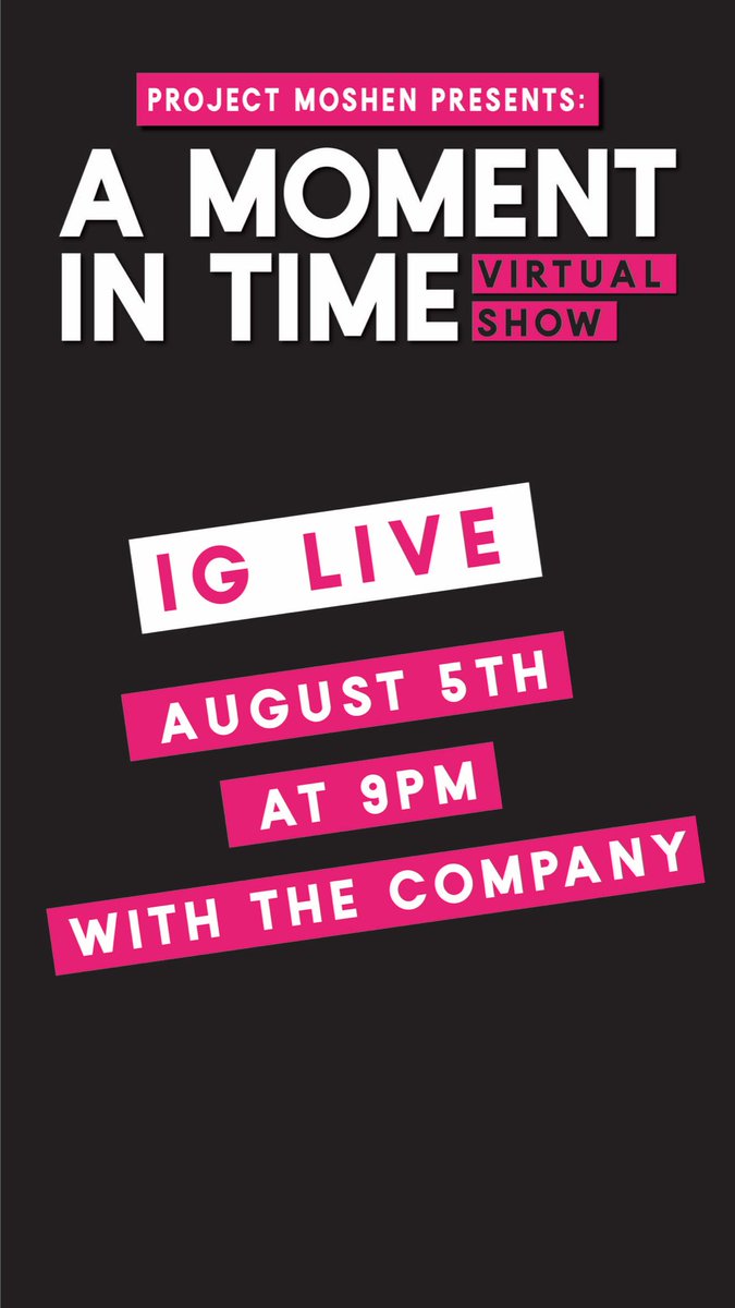 ProjectMoshen's tweet image. Stream A MOMENT IN TIME 8/5-8/8 on YT. projectmoshen.com to pre order your donation based link! #supportthearts #womenempowerment #nonprofit #dance #phillydance 
.
@MetroPhilly @Phillyfunguide @PhillyDailyNews @phillymag @Phillyevents @phillycurrent