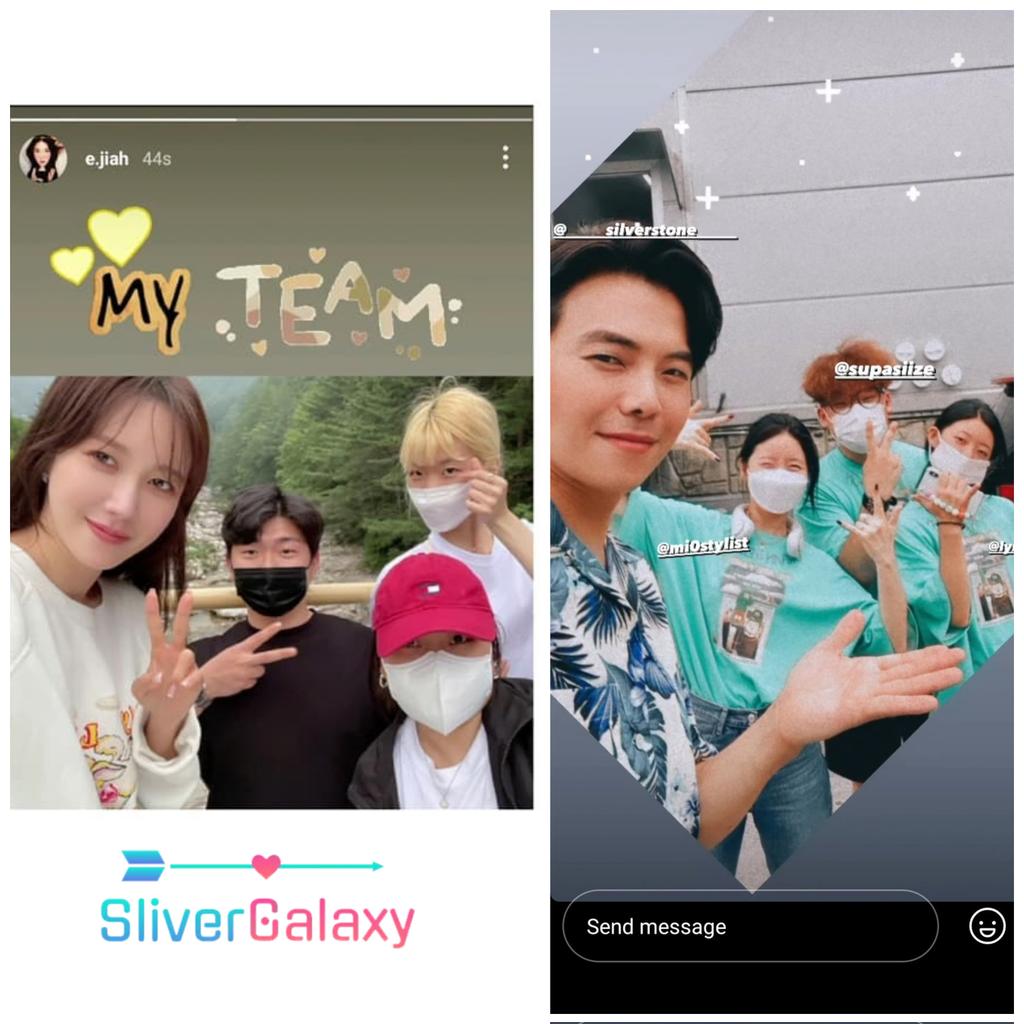 silvergalaxy608's tweet photo. "Well done, let take the same selfie picture with our team, dear my gorgeous noona" 😆

#Eunji #Eunjicouple #ParkEunSeok #LeeJiAh #ParkAh #JiSeok https://t.co/dsBfZAQcE6