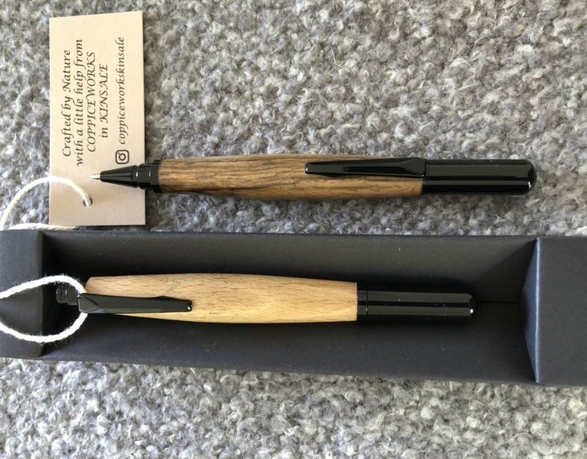 A pen-for-life is the perfect gift for the eco-conscious student! #BackToSchool ♻️

These hand-made wooden pens are exclusively (hand) made for our gift shop by Coppiceworks Kinsale: glucksmanshop.com/rolling-ball-p…