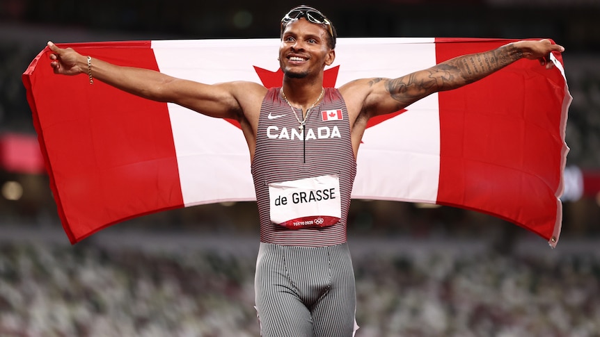 Andre De Grasse wins Canada's first 200m gold in 93 years at Tokyo Olympics