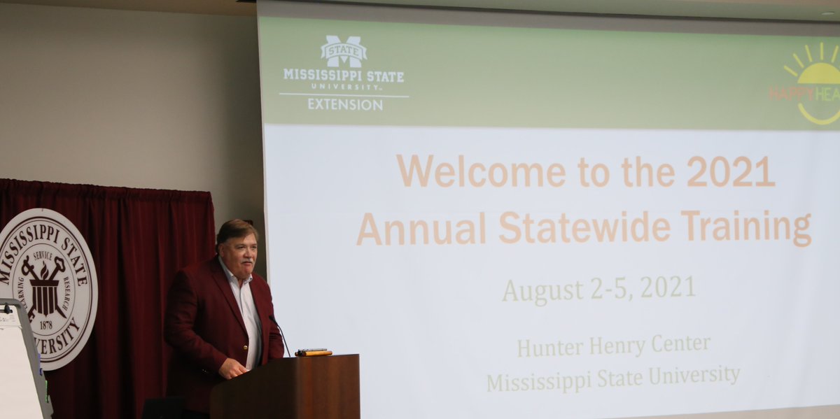 Office of Nutrition Education Annual Statewide Training Dr. Gary Jackson @MSUextDirector, providing inspiring welcome and updates to state staff! <a href="/MSUExtService/">MSU Extension</a>