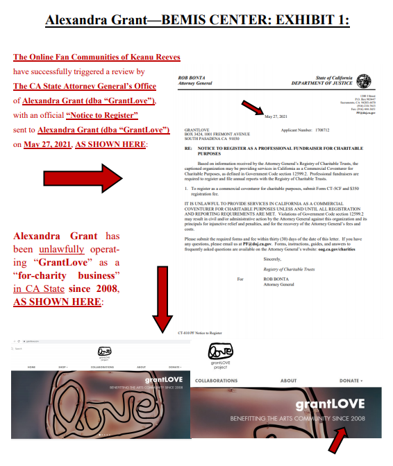 AnnMariaReeves's tweet photo. ❌FOR #BEMISCENTER #OMAHA #NEBRASKA❌#AlexandraGrant is a criminal scam-artist and DOES NOT BELONG in your center for #art. Please know #AlexandraGrant is a "transgendered LESBIAN" and NOT IN ANY RELATIONSHIP with #KeanuReeves. Please READ ATTACHED!!👮♀️FROM: Online #KeanuReeves👇. https://t.co/NSPN3fijY7