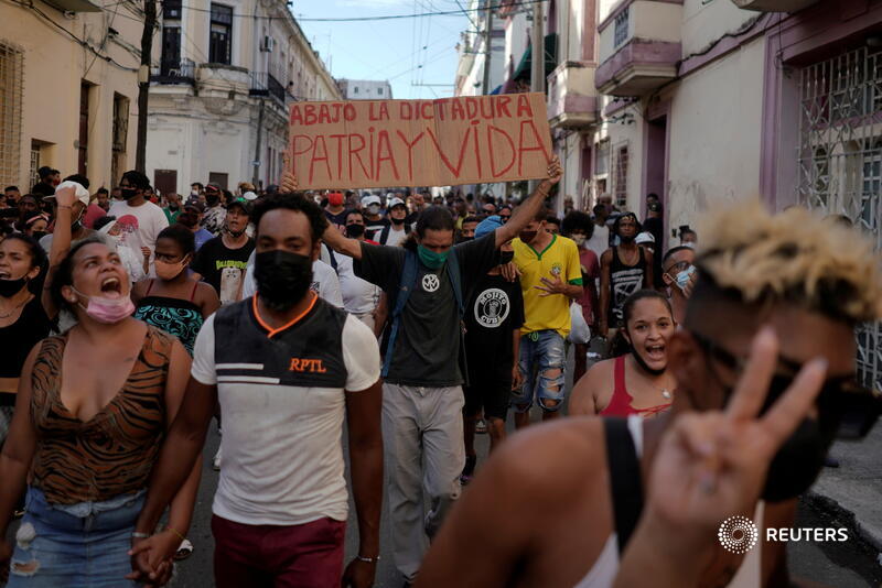 The anti-government protests that broke out in Cuba last month are expected to damage the Communist-run island's struggling economy as relations with the U.S. deteriorate further, but they may quicken the pace of reform, experts say reut.rs/3ilkt1J