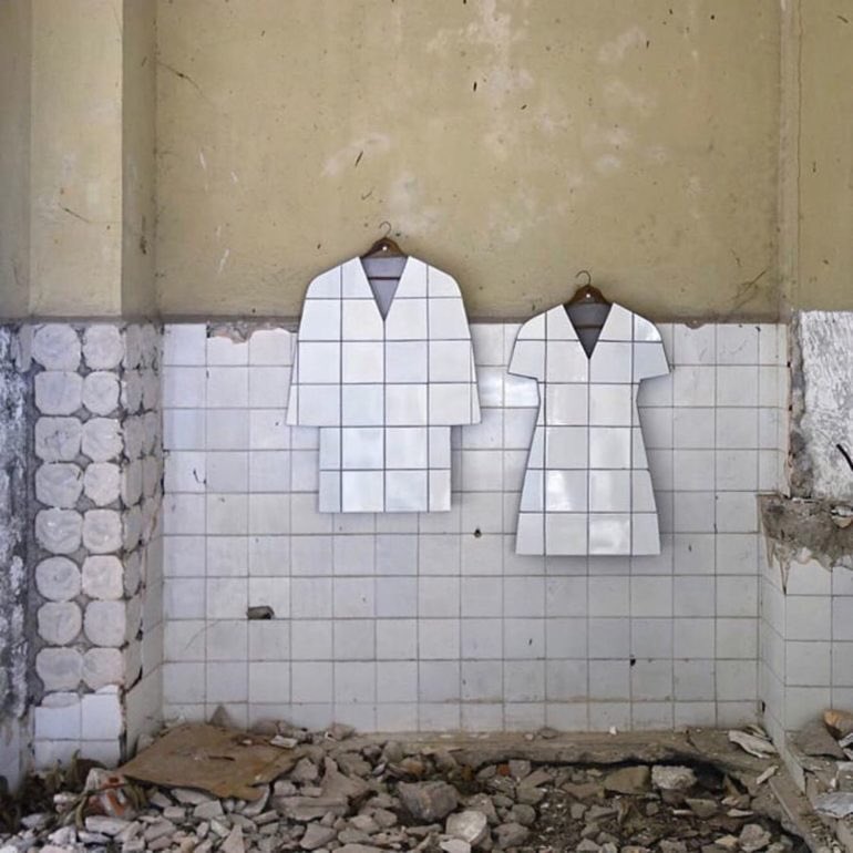industrielegie's tweet photo. ceramic clothing from Zhanna Kadyrova’s “Second Hand” series https://t.co/uyTk8nujDb