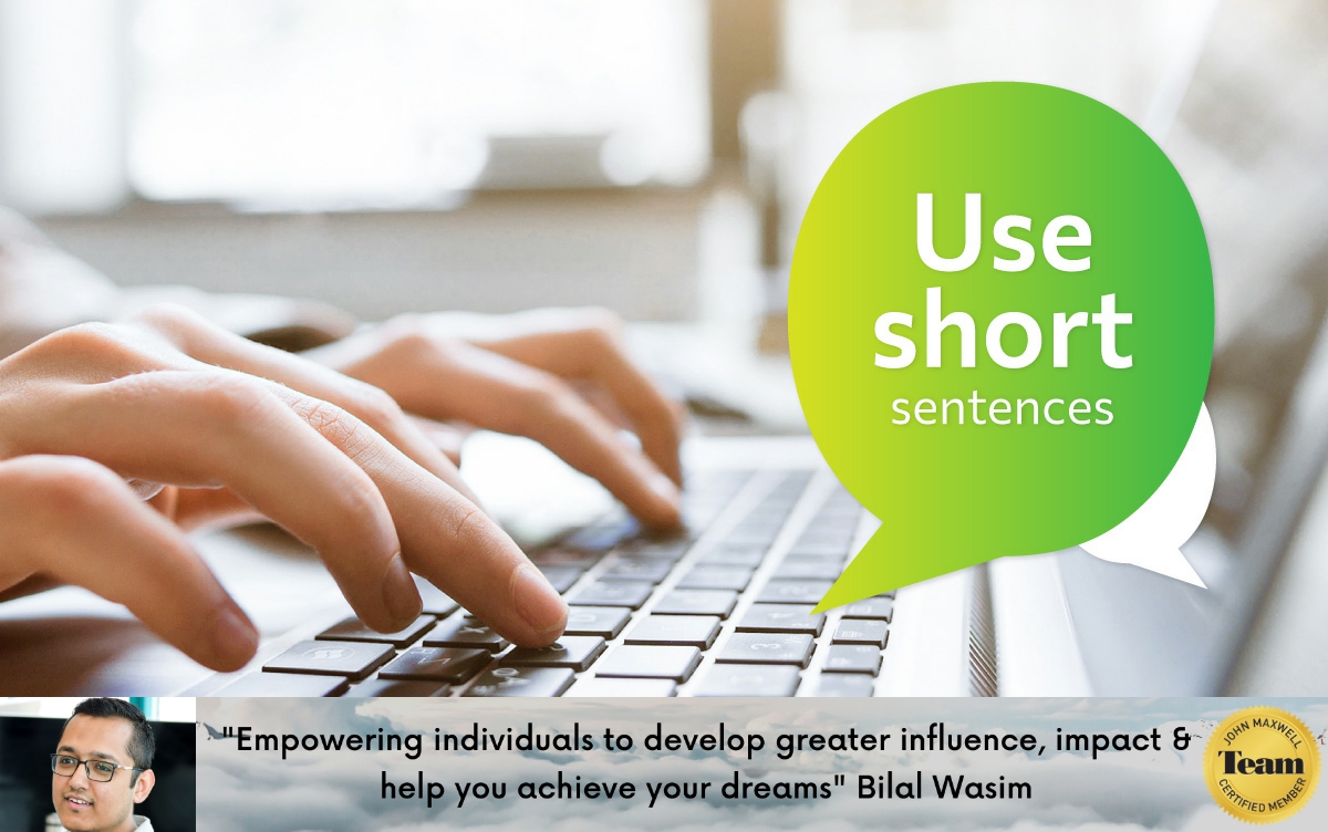 SyedBilalWasim's tweet photo. Run on sentences create room for confusion, so stick to short and direct sentences that don’t go beyond one or two lines in an email. https://t.co/0iAUAy7UDS