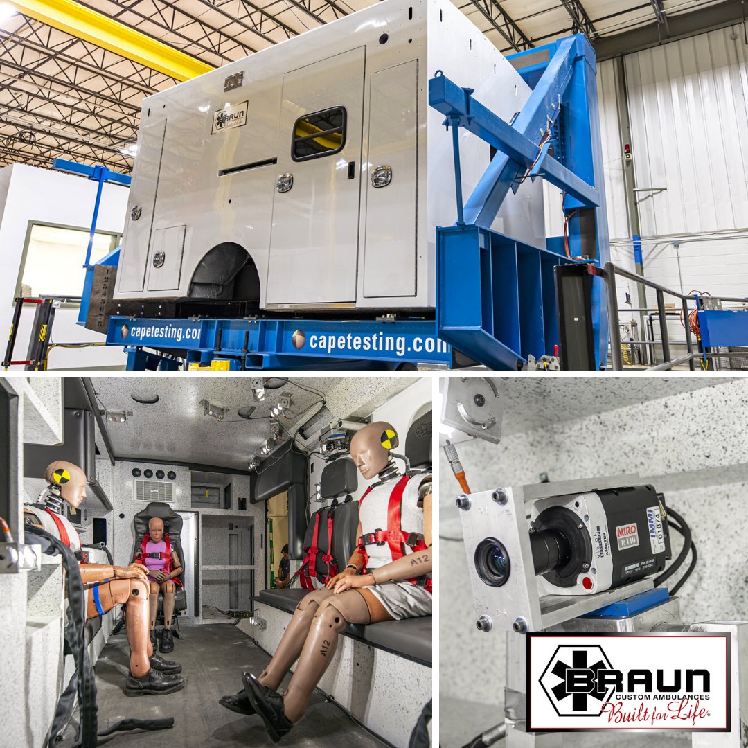 BraunAmbulances's tweet image. Today we’re at IMMI, the home of CAPE testing, with our Dealer Partners to unveil our newest safety innovation focused on occupant protection. We cannot wait to show it off to the rest of the world at FDIC 2021 tomorrow. #PrepareForImpact #EMSSafety #FDIC2021