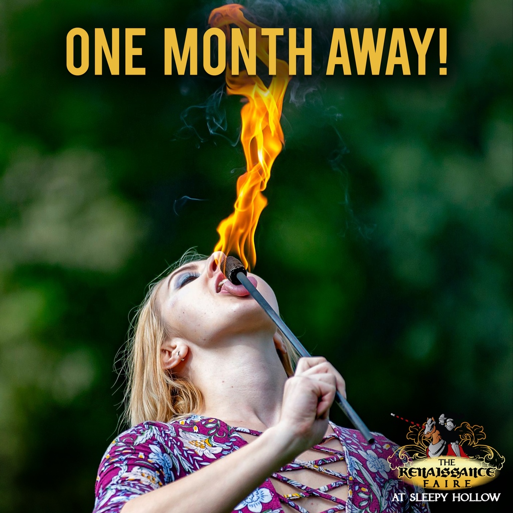 We are one month away from reuniting at the enchanting Sleepy Hollow Renaissance Faire! 🏰✨ #RFSH21