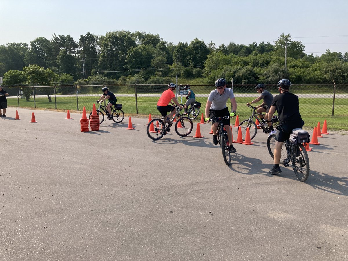 KosciuskoSO's tweet photo. Six deputies and three WPD officers completed the #IPMBA Police Cyclist Course last week. The curriculum consisted of classroom instruction, patrol operations, bicycle maintenance and practical evaluations. https://t.co/iEjs7Axd0W