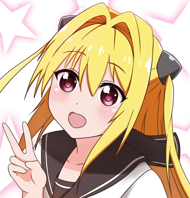 ゆるゆり風、金色の闇 #金色の闇 #ヤミ #ToLOVEる #ToLOVEるダークネス #女の子 #イラスト #girl #ゆるゆり #ツインテール #女子高生 https://t.co/kE4603T59t 