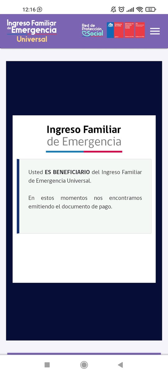 Danitashc's tweet photo. @MinDesarrollo @ArayaOrtuzar Me sale esto hace días y no salen fechas ni nada https://t.co/VzWKKYqe8B