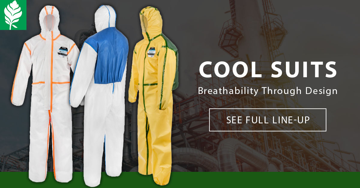 PPE Cool Suits are #ChemicalProtective garments that are designed to provide higher levels of breathability (and therefore comfort) without compromising protection. See our Cool Suit lineup here: hubs.ly/H0Tg3n20 #PPE