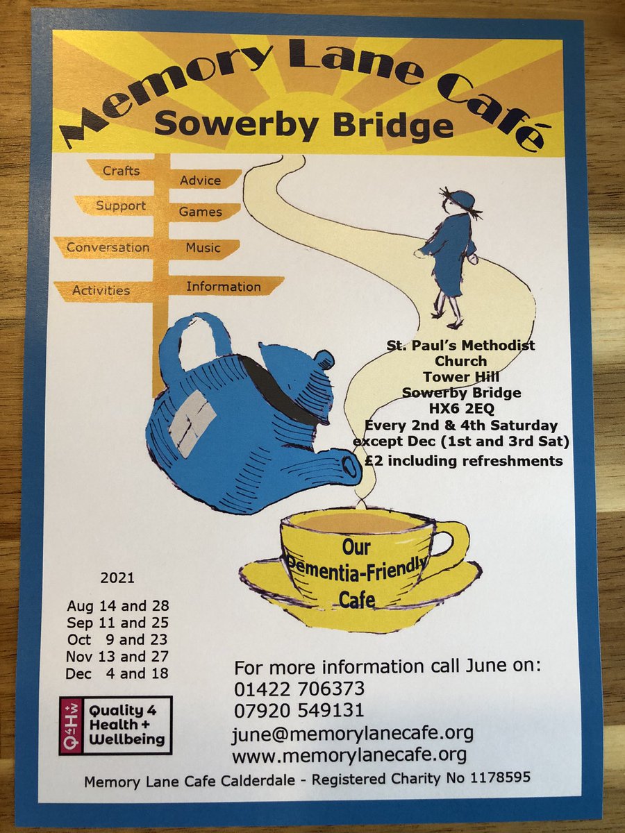 ZainGhani94's tweet image. It was great to see the @MemoryLaneSB cafe in motion again at Boothtown Methodist Church this morning. They offer various activities for anyone who wants to socialise and chat with other people 👏🏼 Get in touch with June or Chris to find out more! ☎️ #DementiaFriendlyCafe