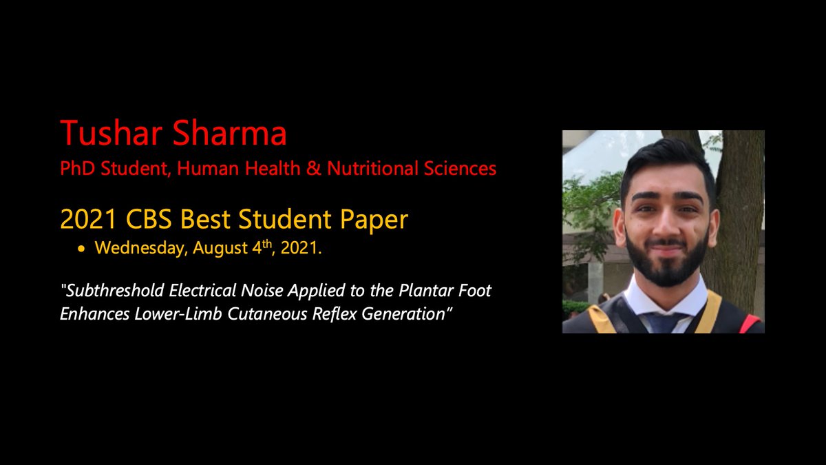UofG_HHNS's tweet photo. 📢TUSHAR A WINNER!
🏆2021 College of Biological Science Best Student Paper

🏅For Outstanding Research Contributions
🔎Read It: https://t.co/KARjHGrMxw

🎓Tushar Sharma, PhD Student @UofG_HHNS!
🔬Dr. Leah Bent's Microneurography Lab @UofGResearch
🏛️#UofG #UofGCBS

🧠#Neuroscience https://t.co/mSCCmVkpcm