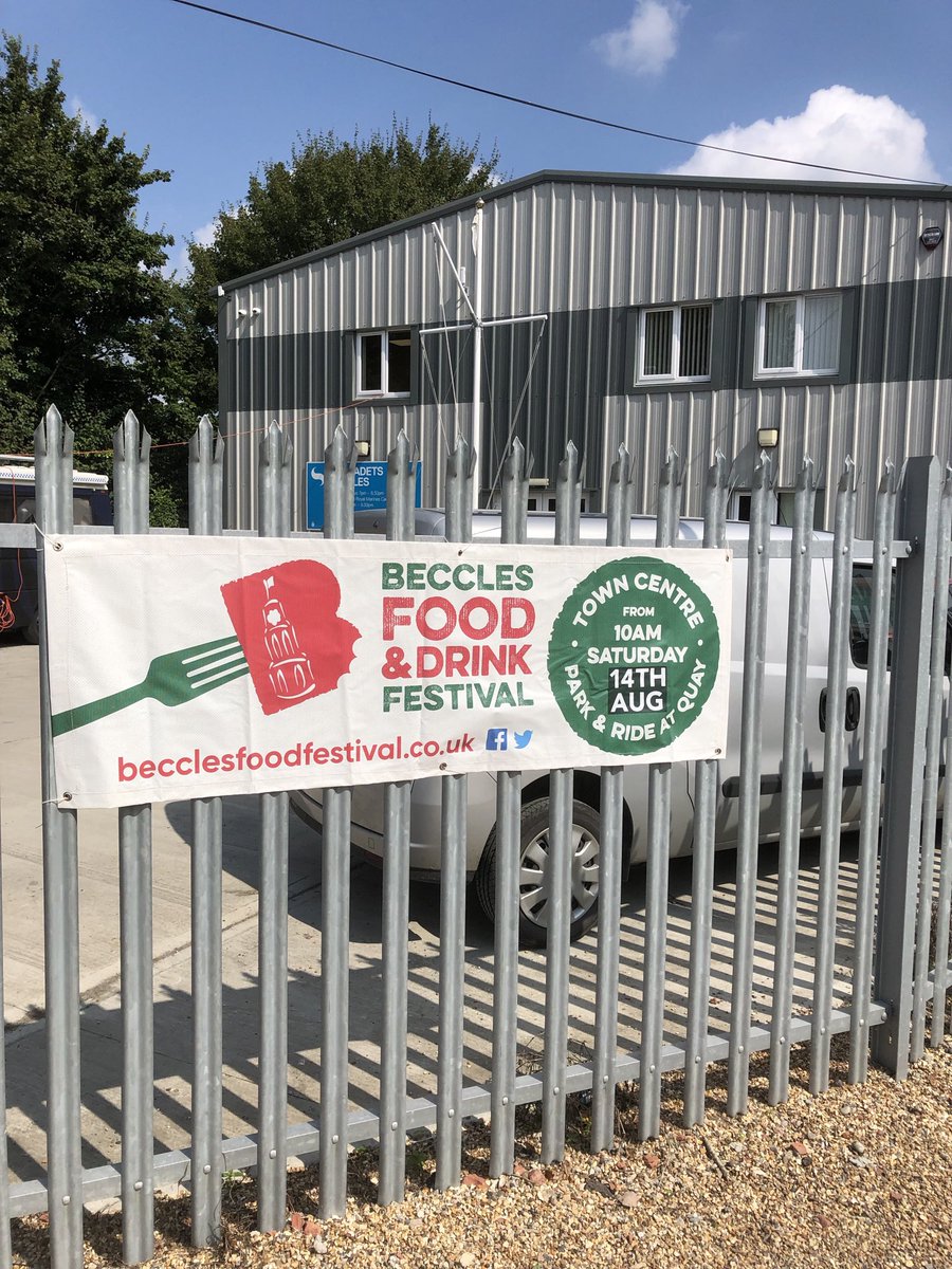 Thanks to Beccles Sea Cadets for allowing our banner on the fence of their new building. Only 10 days to go!!!