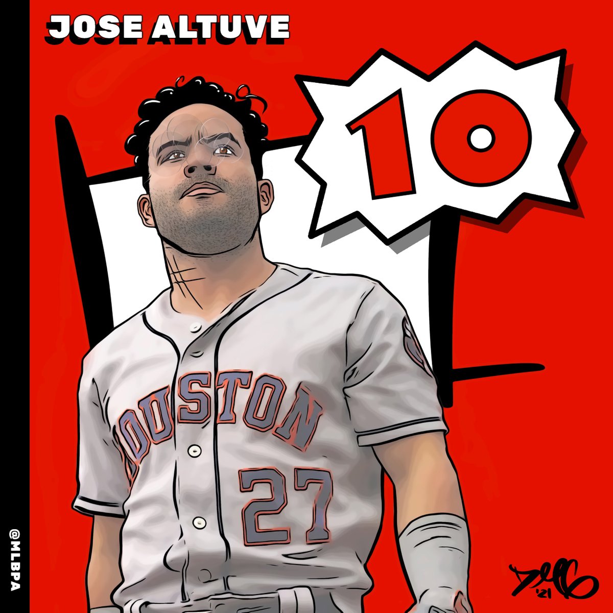 Since his debut in 2011 with the @astros, Jose Altuve has made seven All-Star teams. The Venezuelan second baseman was part of the World Champion Houston Astros in 2017 – the same year he won the AL MVP. Congrats on 10 years of service time, Tuve!