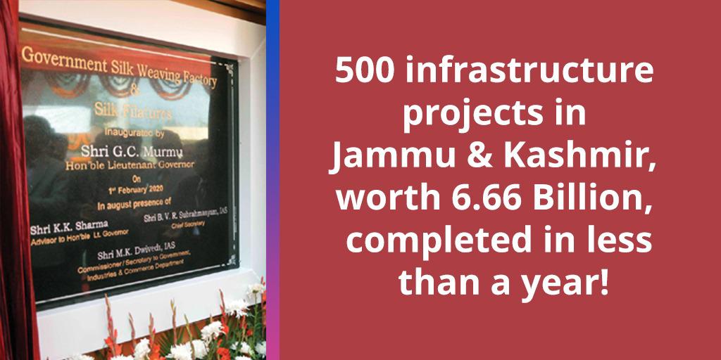 hcikl's tweet image. Accelerating #InfraDev in #NewJammuKashmir
📌All weather 8.45 km long hi-tech tunnel connecting Qazigund and Banihal
📌World’s highest railway bridge over the Chenab river
📌54 projects worth INR 56,261 crores for J&amp;amp;K under PM’s Development Package