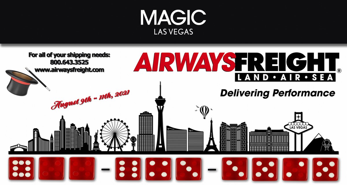 Airways_Freight's tweet photo. Join our crew at @MAGICFASHIONEVENTS August 9th through 11th in Las Vegas!  Contact Airways Freight for all of your shipping needs!  #deliveringperformance #MAGICFASHIONEVENTS Las Vegas Convention Center #shipping #tradeshows #freight https://t.co/2rO0SZ2ywo