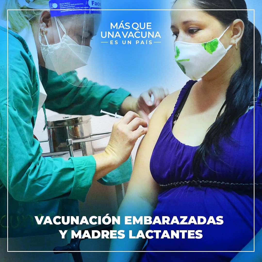 Avanza en #Cuba vacunación a embarazadas🤰🏿 y madres lactantes🤱🏻

Recibirán la vacuna 💉Abdala unas 9 000 embarazadas mayores de 19 años, que se encuentren en el 2do y 3er trimestre de su gestación; así como las mujeres que están lactando

#MasQueUnaVacunaEsUnPaís #PonleCorazón ❤️