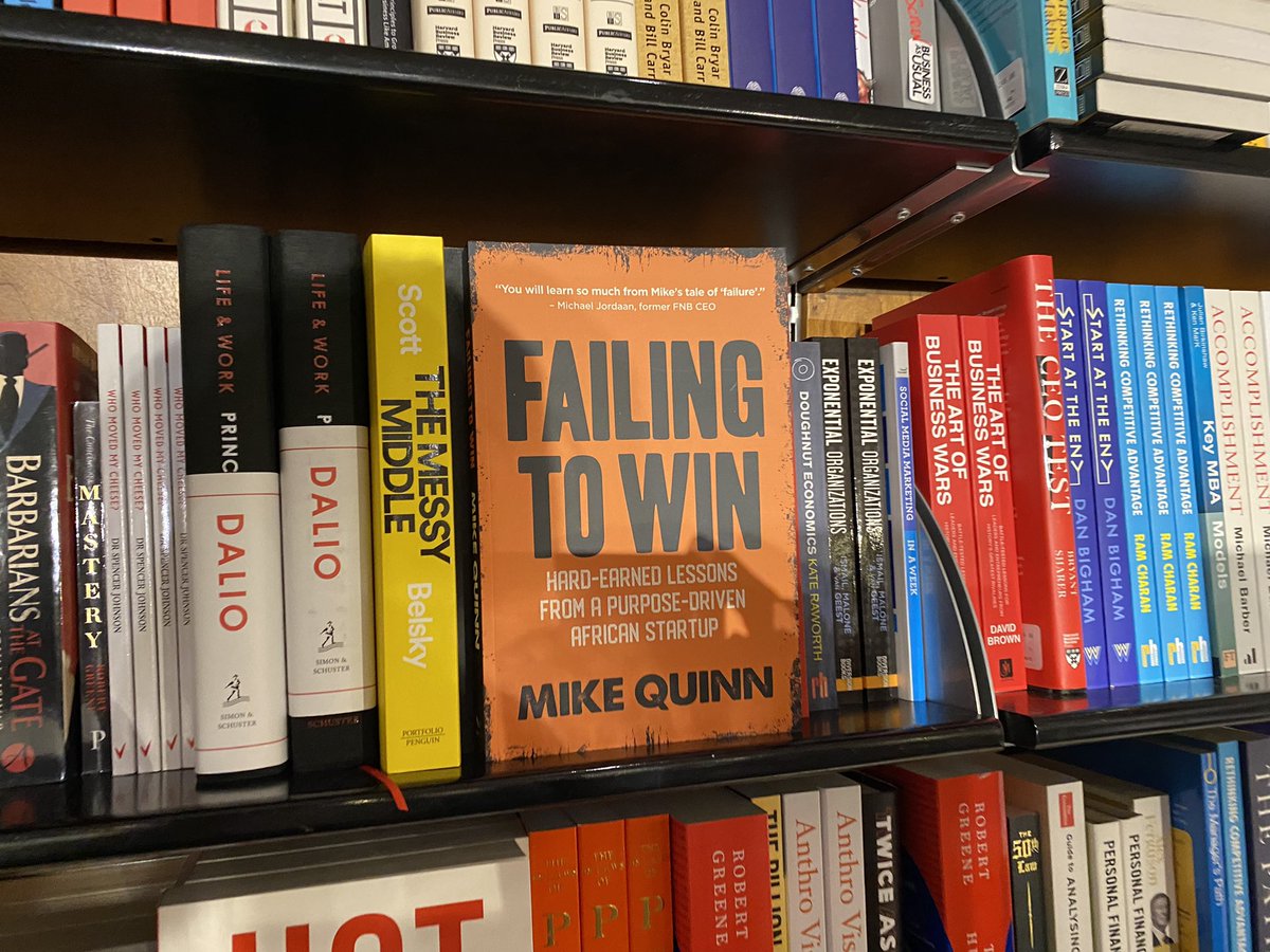 BurnetMedia's tweet photo. Look what we found today? “Failing To Win” by Mike Quinn now available @ExclusiveBooks https://t.co/xKc1o4tIz6