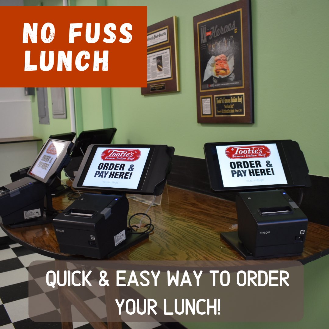 Need a quick lunch? Stop in and order on our tablets to be in and out! #tootiesfamous #pittsburgh #marketsquare
