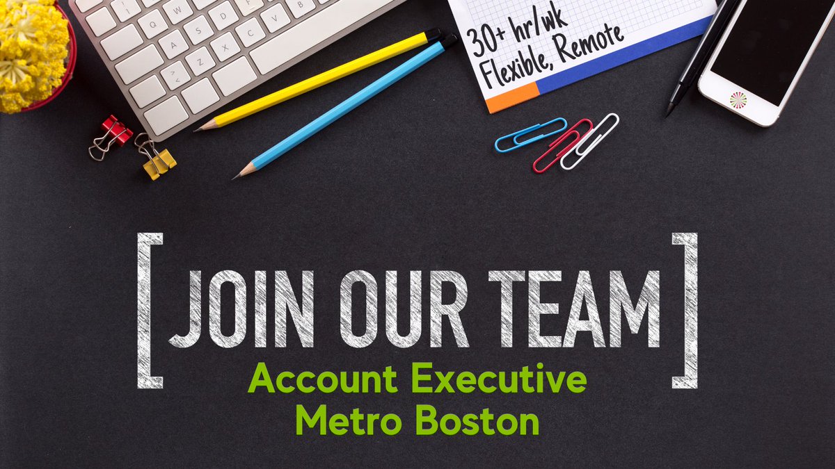 New job on the <a href="/FlexProBoston/">FlexProfessionalsBoston</a> team! Seeking Account Exec to help expand the #Boston market, 30+ hrs/wk, #flexible schedule. Mostly #remote position will connect our talent pool to companies and be a catalyst for flexibility. See more: bit.ly/3jjzSip 
#jobopportunity
