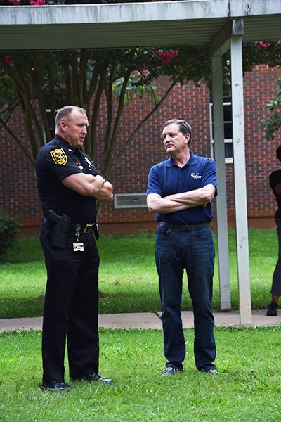 CityofTucker's tweet photo. It's always great to get together and break bread with our @DeKalbCountyPD team. Last night's #NationalNightOut was a wet and wonderful opportunity to do just that! #TKRSummerofFun https://t.co/QVSh9y22K2