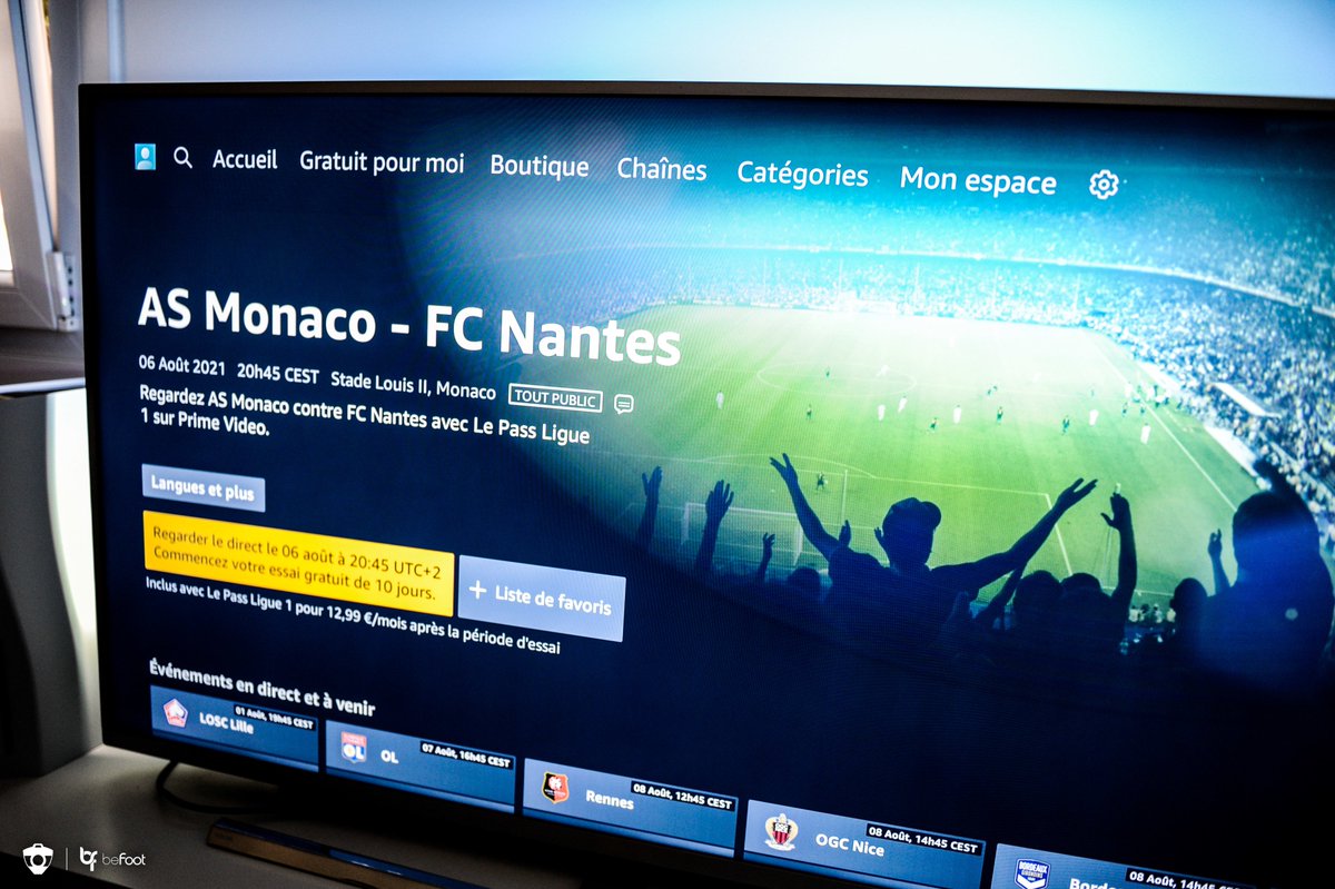 _BeFootball's tweet photo. Amazon va proposer dès le début de saison en Ligue 1 une fonctionnalité nommée "Stadium FX", qui permet de désactiver les commentaires afin de profiter uniquement de l'ambiance du stade. 📺

(L'Equipe) https://t.co/FJGmdeok8a
