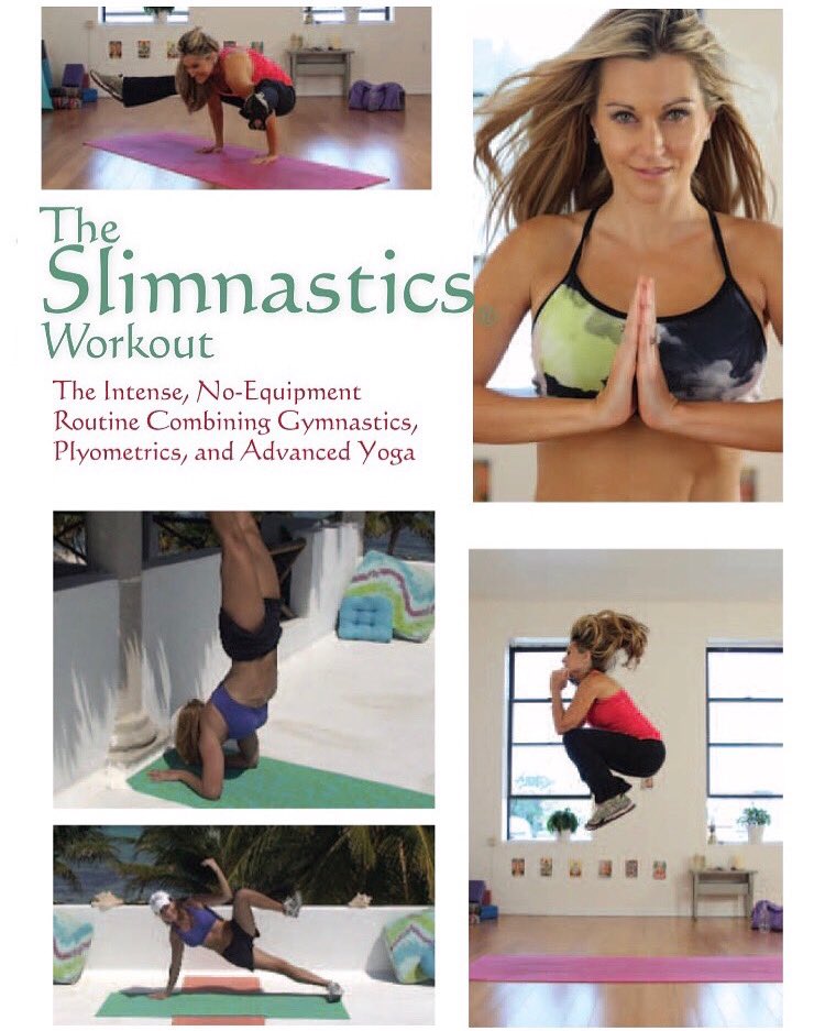 #workoutwednesday Are you 🏋️‍♀️ inspired by #olympicgymnastics 🤸‍♂️? Then try my gymnastics-inspired #yoga 🧘🏼‍♀️&amp; #hiit fusion workout called #slimnastics ! Get the book at <a href="/amazon/">Amazon</a> &amp; #fitnessvideo on the #nikkifitnessapp.(I dug into my @syracuseu #cheerleading background to create this!)